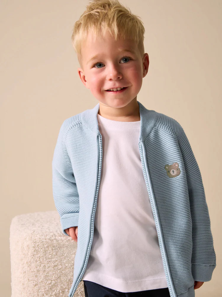 Light Blue Zip Through Cardigan (3mths-7yrs) | Next US