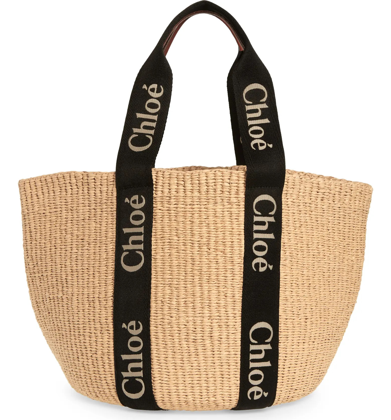 Large Woody Straw Basket Tote | Nordstrom