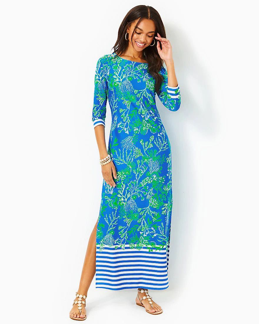Seralina Upf 50 Plus Maxi Dress | Splash of Pink - A Lilly Pulitzer Store