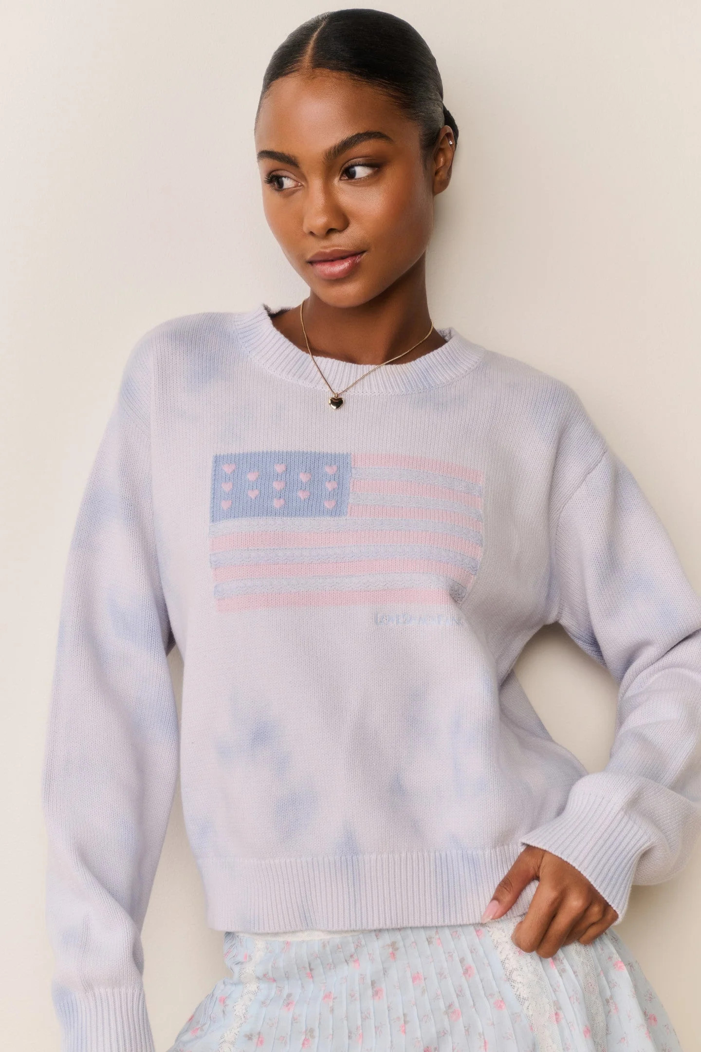 LoveShackFancy - Ty Flag Pullover - Selvedge Sky | Jones & Daughters
