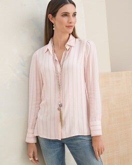 Easy Shirt Double Stripe Button Front | Chico's