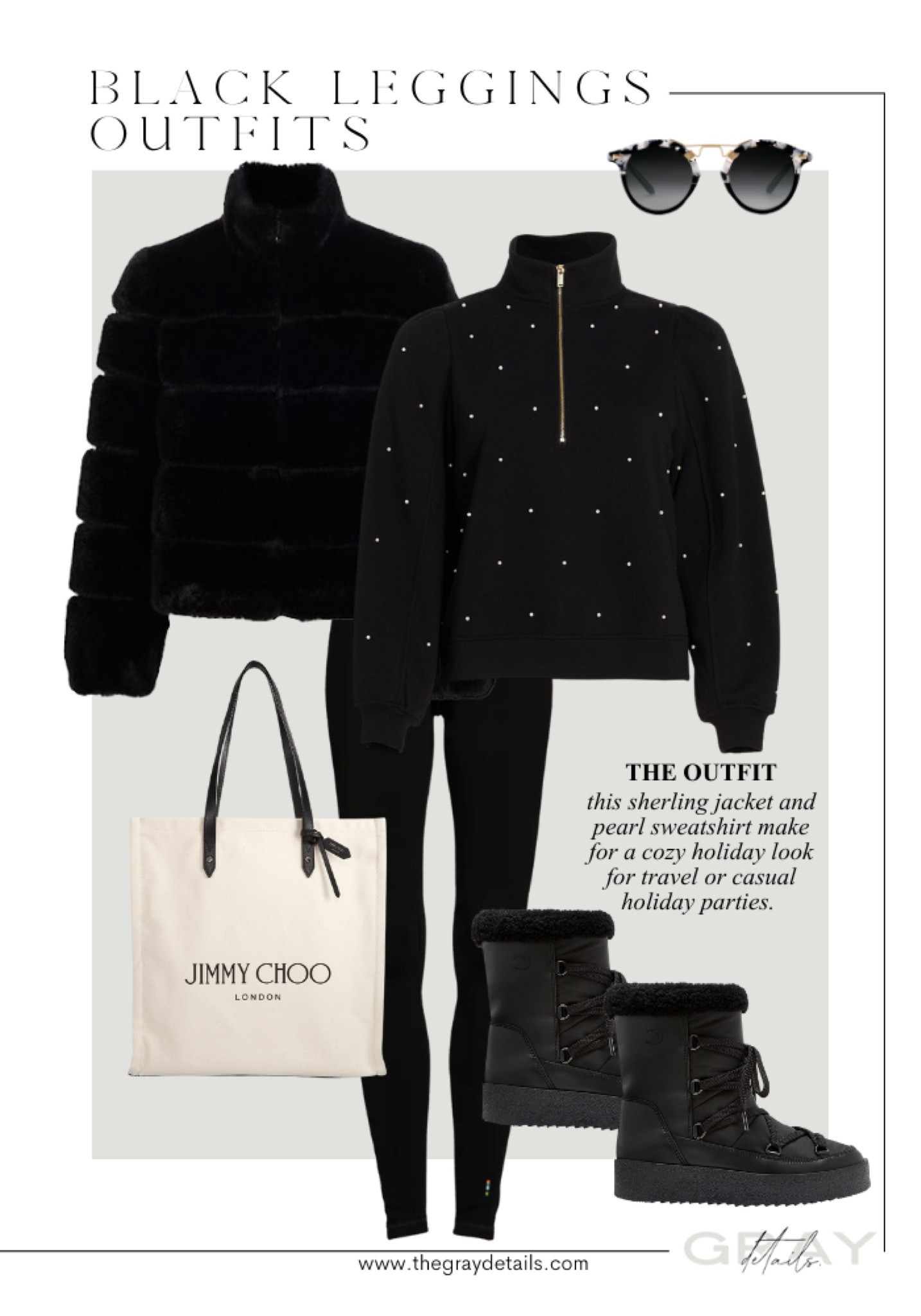 Black leggings outfit. Faux fur coat on sale 

#LTKtravel #LTKstyletip #LTKsalealert