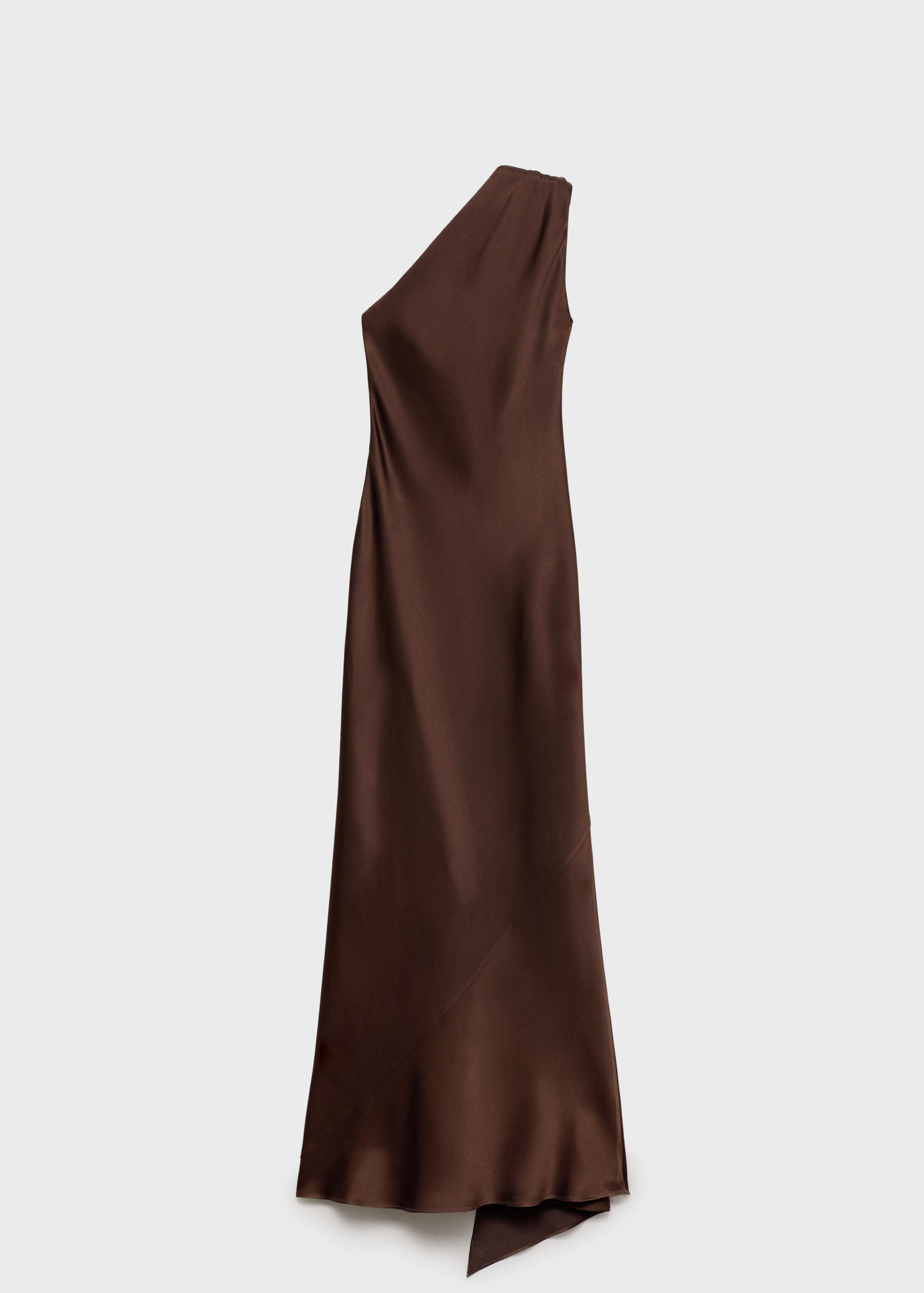 Asymmetrical bow-neck dress - Women | MANGO United Kingdom | MANGO (UK)