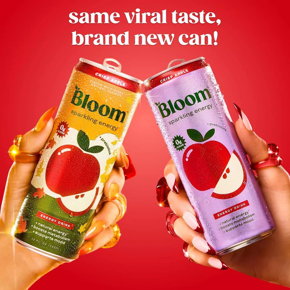 BLOOM NUTRITION Sparkling Energy Drink - Crisp Apple - 12 fl oz: Caffeinated, Prebiotic/Probiotic | Target