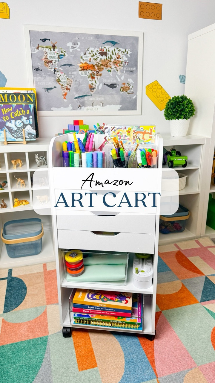 Art Storage Cart! The best art supplies and storage solutions for all of your kids crafts!

#kidsstorage #kidsorganization #amazonkids #playroomorganization #toystorage
Kids art supplies, kids art, kids art cart, organization home 

 

#LTKmomlife #LTKHome #LTKKids