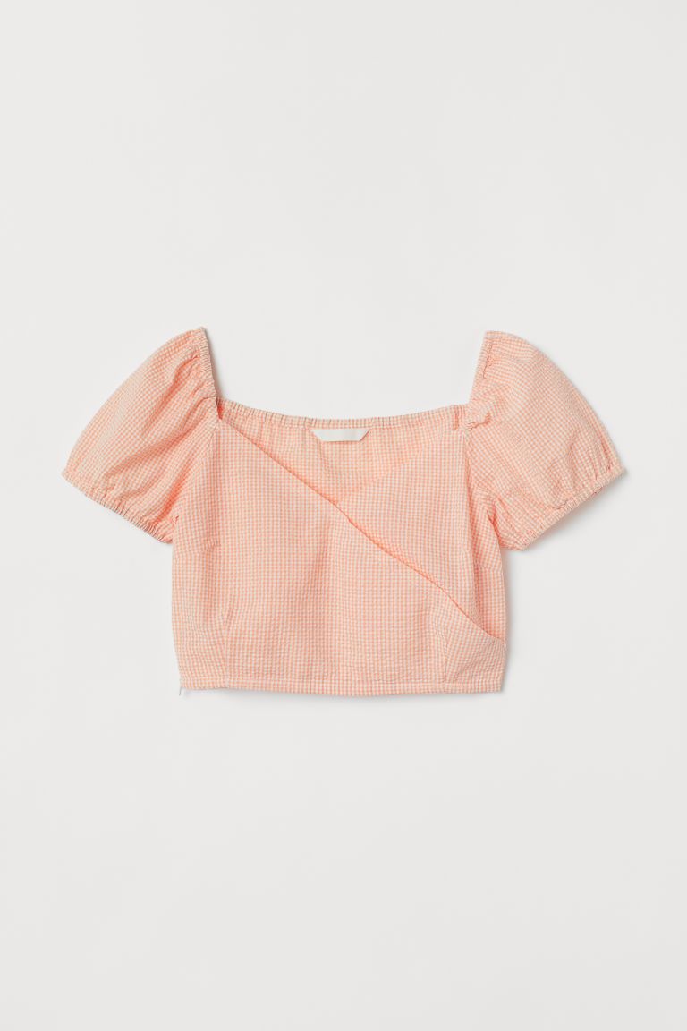 H & M - Short Top - Orange | H&M (US)