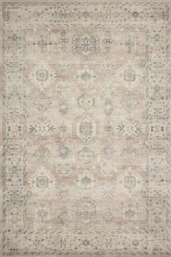 Loloi II Hathaway Collection HTH-03 Java / Multi 7'-6" x 9'-6", .25" Thick, Area Rug, Soft, Durab... | Amazon (US)