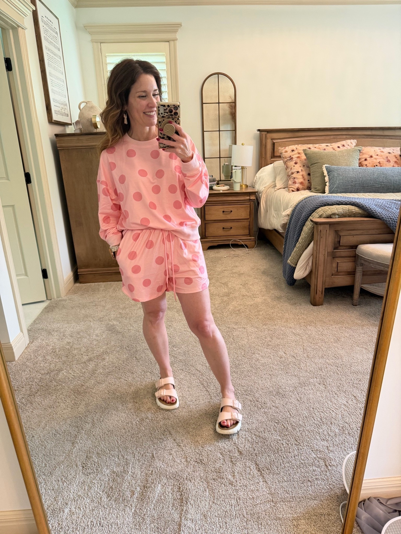 The cutest polka dot 💗🤍💗 set

#LTKootd #LTKOver40 #LTKPetite