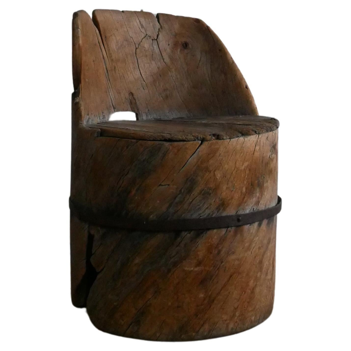 Swedish Stump Chair late 1700 century | 1stDibs