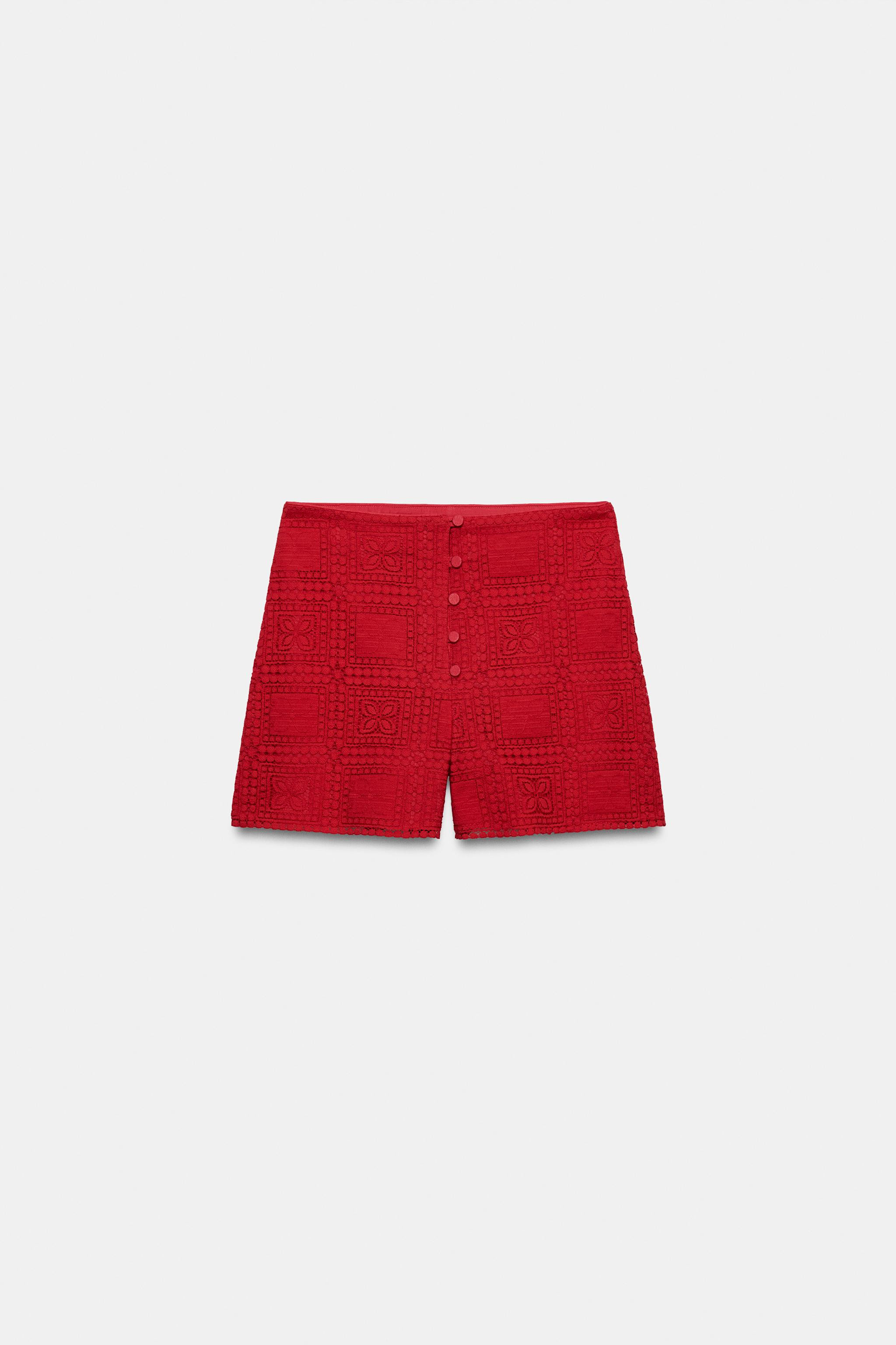 GUIPURE LACE SHORTS | Zara US