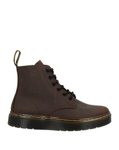 Dr. Martens Woman Ankle boots Dark brown Size 11.5 Leather | YOOX (US)