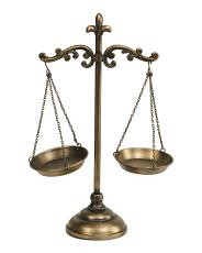 14x5x17.5 Ornate Scrollwork Iron Balance Scales | TJ Maxx