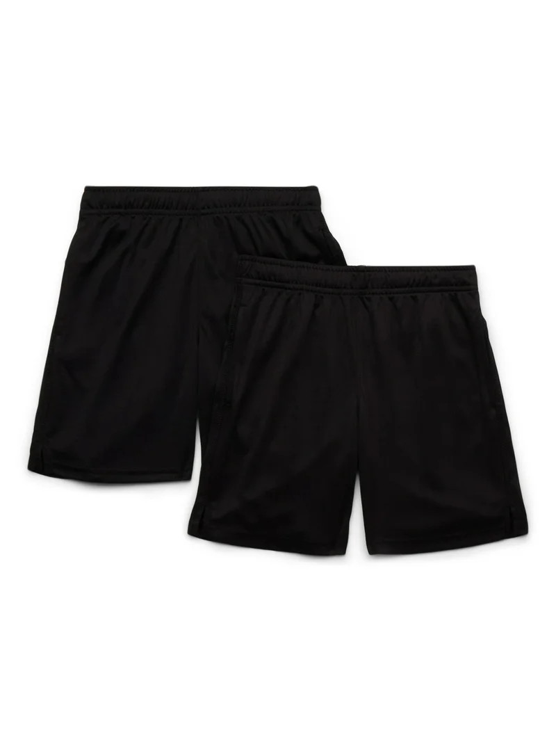 Athletic Works Pantalones Cortos de Rendimiento para Niños Paquete de 2, Tallas 4-18 y Husky | Walmart (US)