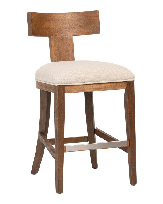 T Back Wood Frame Counter Stool | TJ Maxx