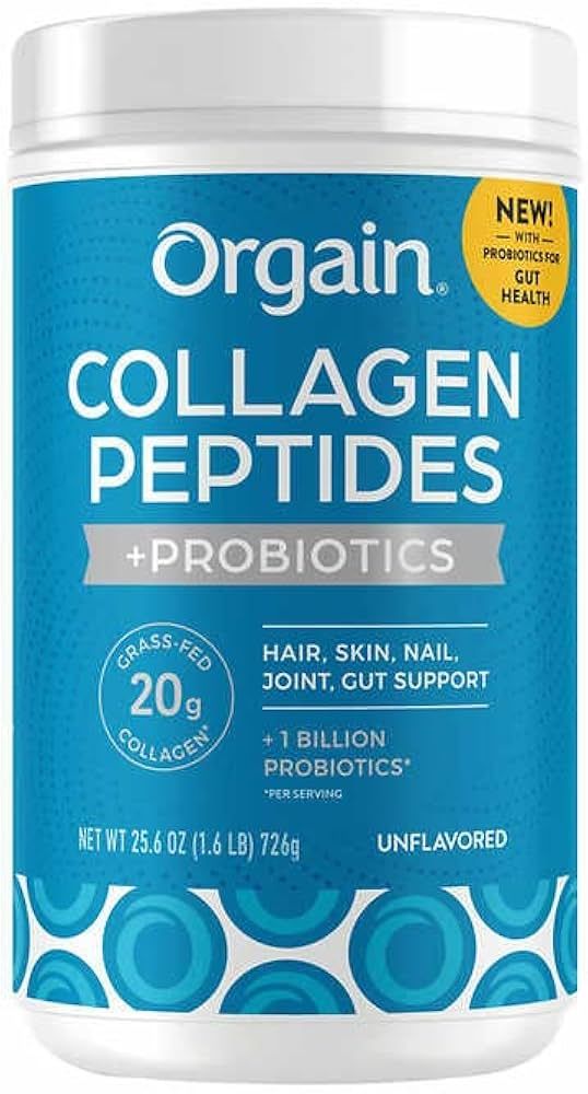 Orgain Unflavored Collagen Peptides and Probiotics, 1.6 lbs, 25.6 oz, Combines Collagen, Probioti... | Amazon (US)