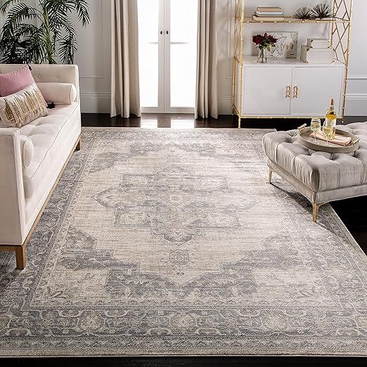 SAFAVIEH Brentwood Collection BNT865B Medallion Distressed Non-Shedding Living Room Bedroom Dinin... | Amazon (US)