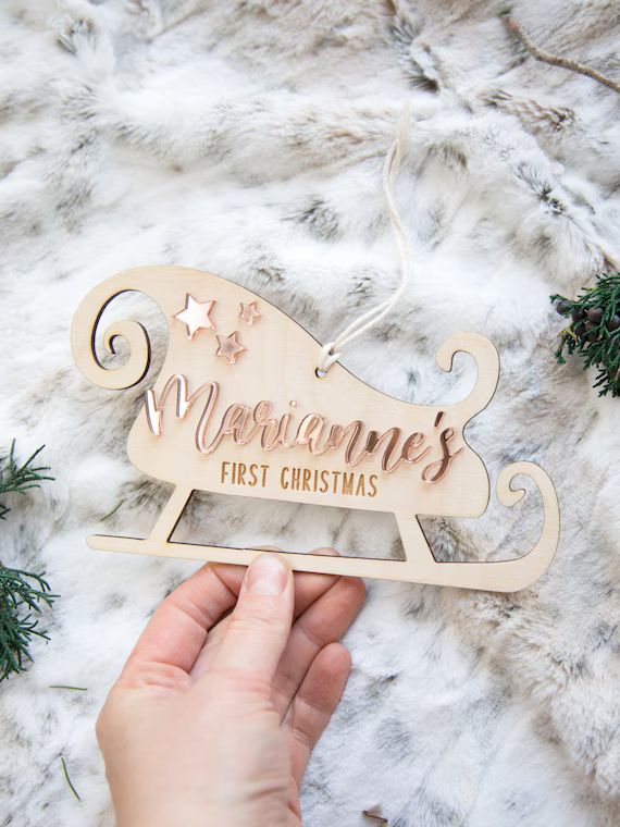 Baby's First Christmas Personalized Ornament - Etsy | Etsy (US)