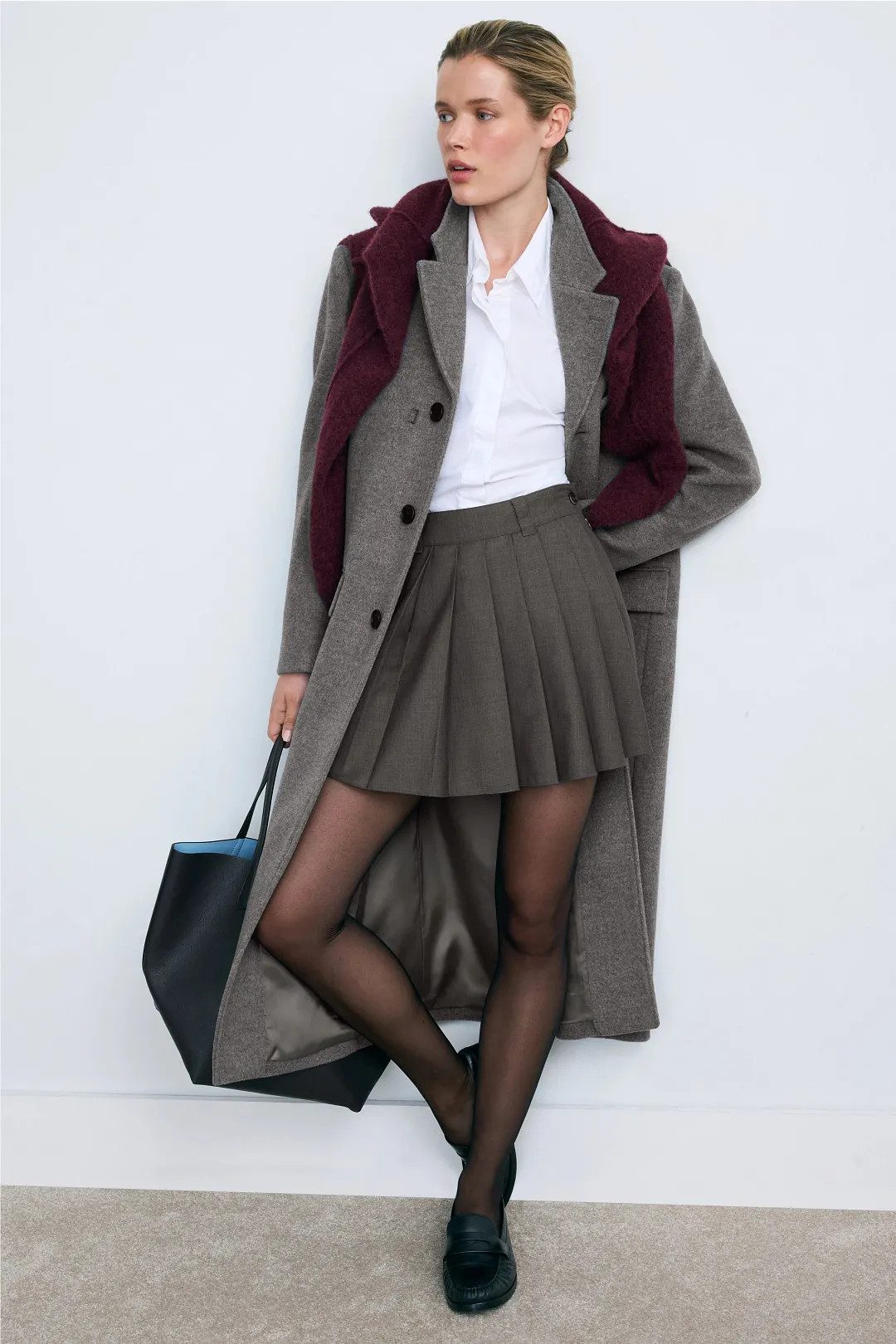 DUNST 2-Way Three Button Cashmere Coat | Rent the Runway