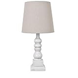 Crestview Collection EVAVP1349WH 18.5" TH Distressed White Resin Table Lamp Evolution Lighting | Amazon (US)