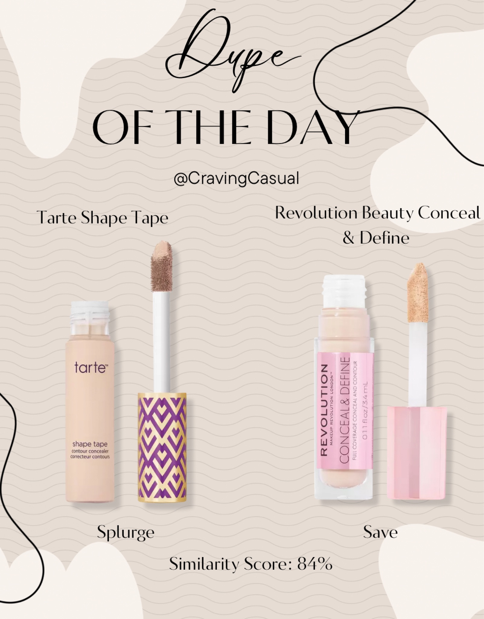 Dupe of the Day: Tarte Shape Tape & Revolution Beauty 

#LTKFind #LTKbeauty #LTKwedding
