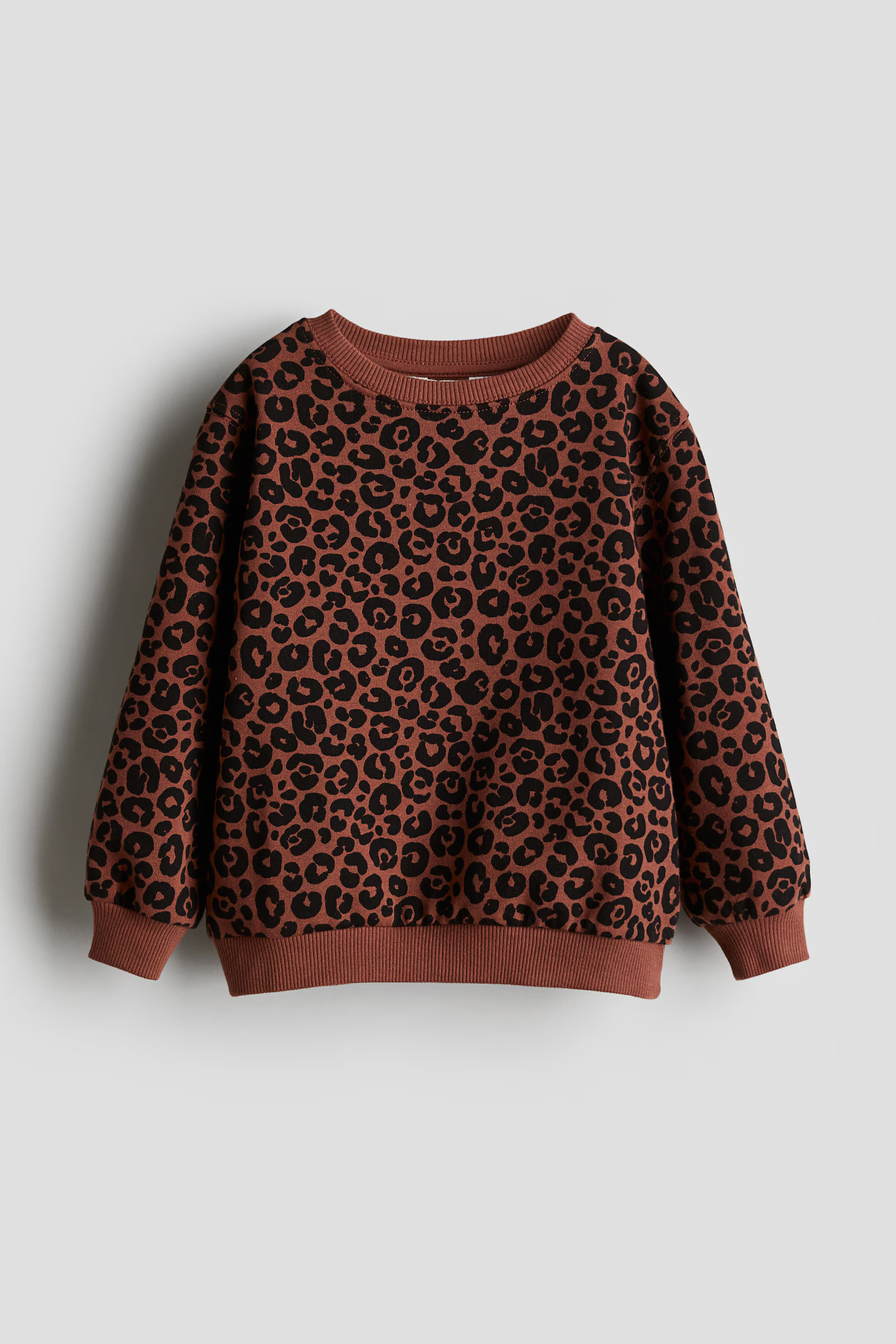 Sweatshirt - Brown/leopard print - Kids | H&M US | H&M (US + CA)