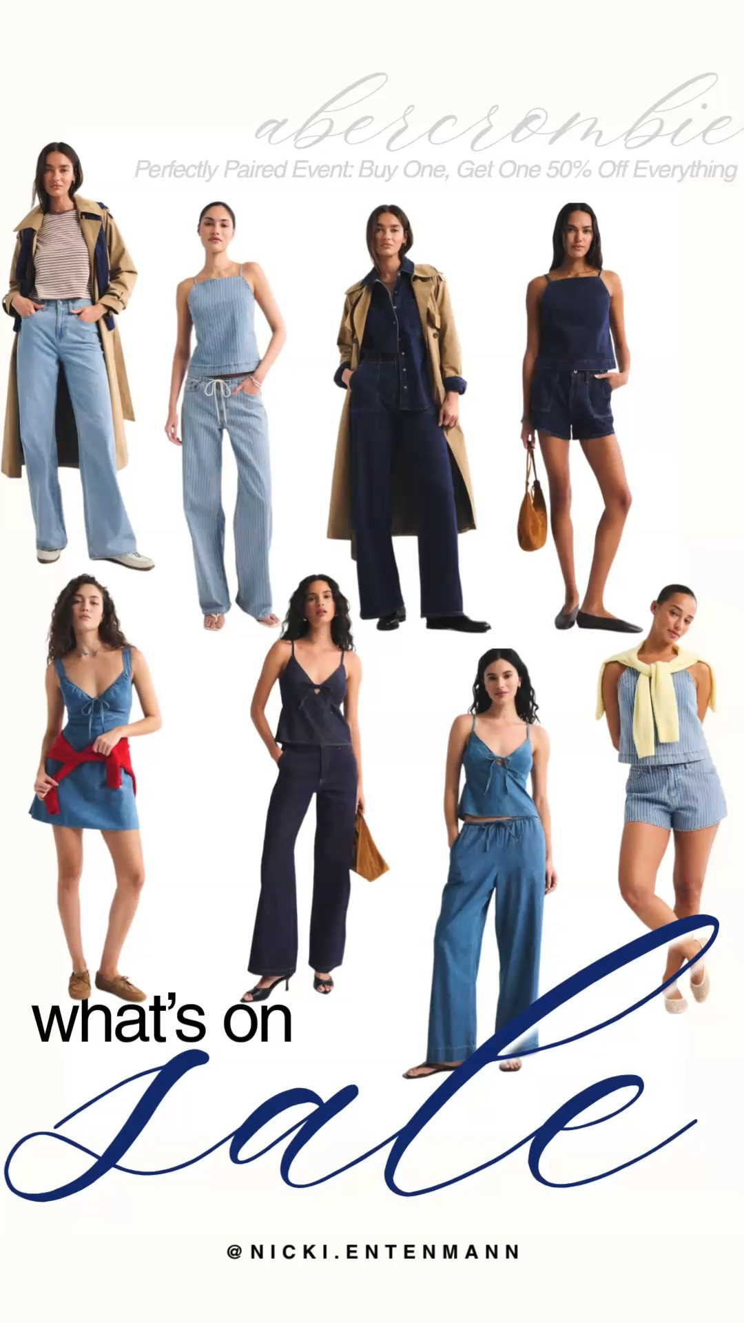 Abercrombie’s Perfectly Paired Event is the ultimate time to double up on your favorite spring styles. For a limited time, you can Buy One, Get One 50% Off Everything sitewide. From their iconic denim-on-denim looks and structured trench coats to effortless matching sets and summer-ready minis, this sale covers all the essentials. Whether you are building a capsule wardrobe or just looking for that perfect transition piece, now is the chance to grab two for a major steal.

#abercrombie #abercrombiestyle #salealert #springfashion #denimstyle #ootdinspo #capsulewardrobe #styledeals #wardroberefresh #everydayoutfit 

 #LTKootd #LTKmomlife #LTKSaleAlert
