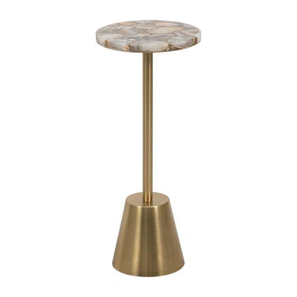 Brookfield Stone Pedestal End Table | Wayfair North America