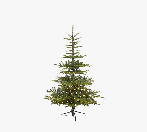 Lit Washington Spruce Faux Christmas Tree | Pottery Barn (US)
