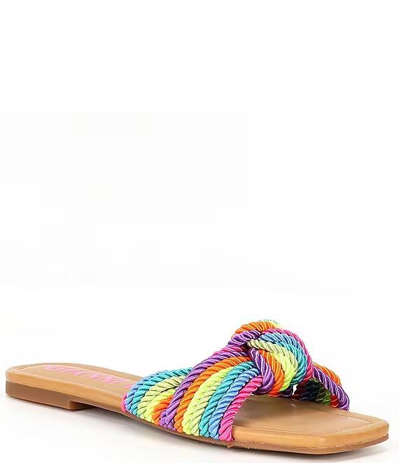 Penni Rainbow Corded Knot Flat Sandals | Dillard's