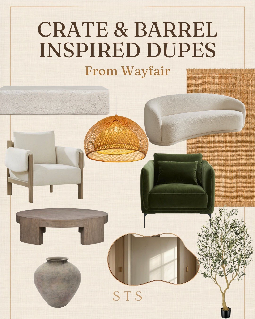 Crate and Barrel vibes without the Crate and Barrel bill, yes please! 😍🙌 Wayfair is seriously out here delivering the most beautiful dupes for all the classic CB pieces we love. Same clean, sophisticated look for a fraction of the cost! 🏡✨

Wayfair finds
Crate and Barrel
Home decor
Affordable luxury
Elevated home

Summerthompsonstyles 

#LTKSaleAlert #LTKHome
