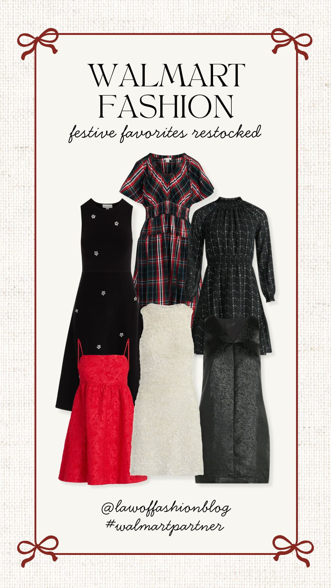 Favorite holiday dresses from Walmart ✨ holiday outfit inspo, Christmas, NYE party, holiday party, event style, red, black, embellished, plaid, trending affordable women's fashion finds, Walmart fashion. 

 

 #LTKHoliday #LTKootd #LTKFindsUnder50