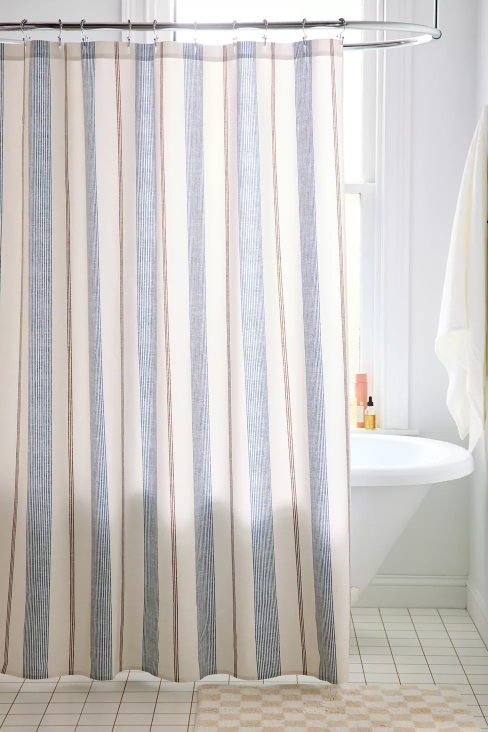 Ivy Striped Patterned Shower Curtain | Urban Outfitters (US and RoW)