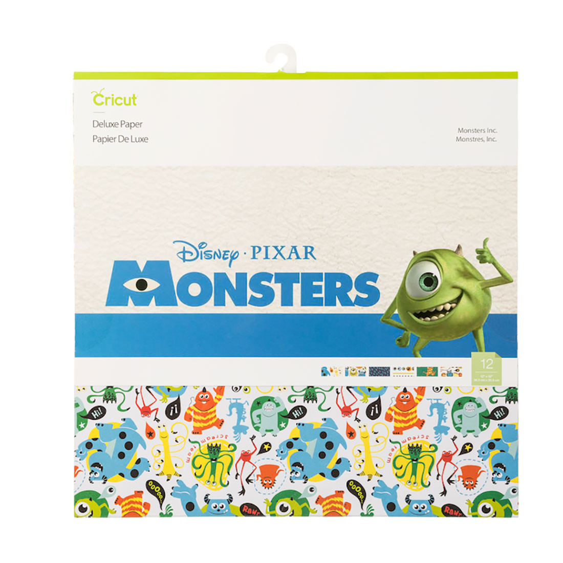 Cricut Deluxe Paper | Monsters | Inc. | Blue/Green/Orange | Cricut
