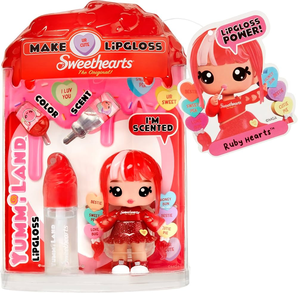 Yummiland x Sweethearts Collection Ruby Hearts Lip Gloss Dolls | Amazon (CA)