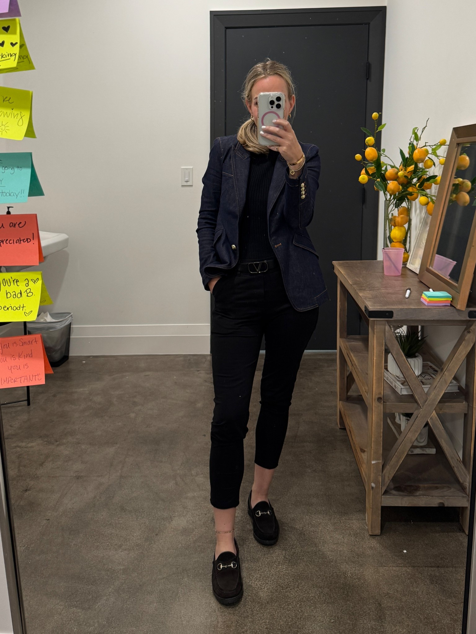 Mondays at the office 

Basic black never fails!
Frank and Eileen Murphy pant
Generation Love blazer
Valentino belt
Vintage Gucci loafers 

#LTKWorkwear #LTKOver40 #LTKStyleTip