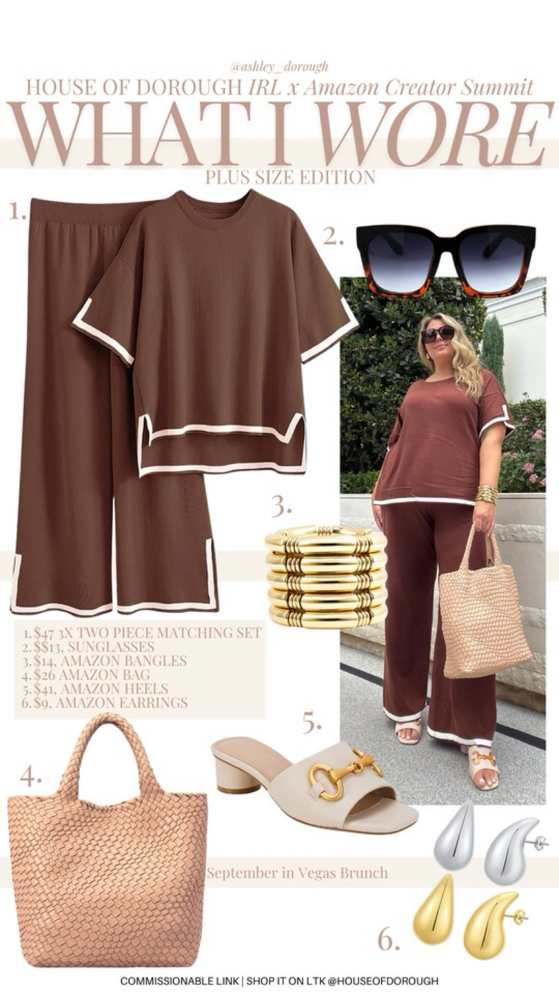 What I wore for Amazon Creator Summit plus size edition!

Found the best plus size matching set! Wearing a 3X and it fits GREAT 😍 Sunnies are my regular faves Amazon! 

Plus size outfits, plus size event outfit, matching set, early fall fashion, trendy fashion, styling tip, ootd

#LTKSeasonal #LTKMidsize #LTKPlusSize