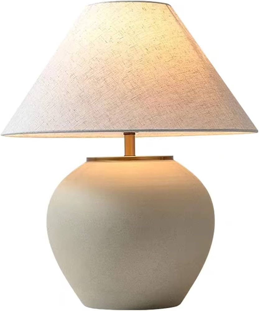 Farmhouse Handmade Ceramic Table Lamp, Southwest Rustic Country Style Table Lamp, 22.83’’Tall... | Amazon (US)