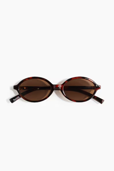 H & M - Oval sunglasses - Brown | H&M (UK, MY, IN, SG, PH, TW, HK)