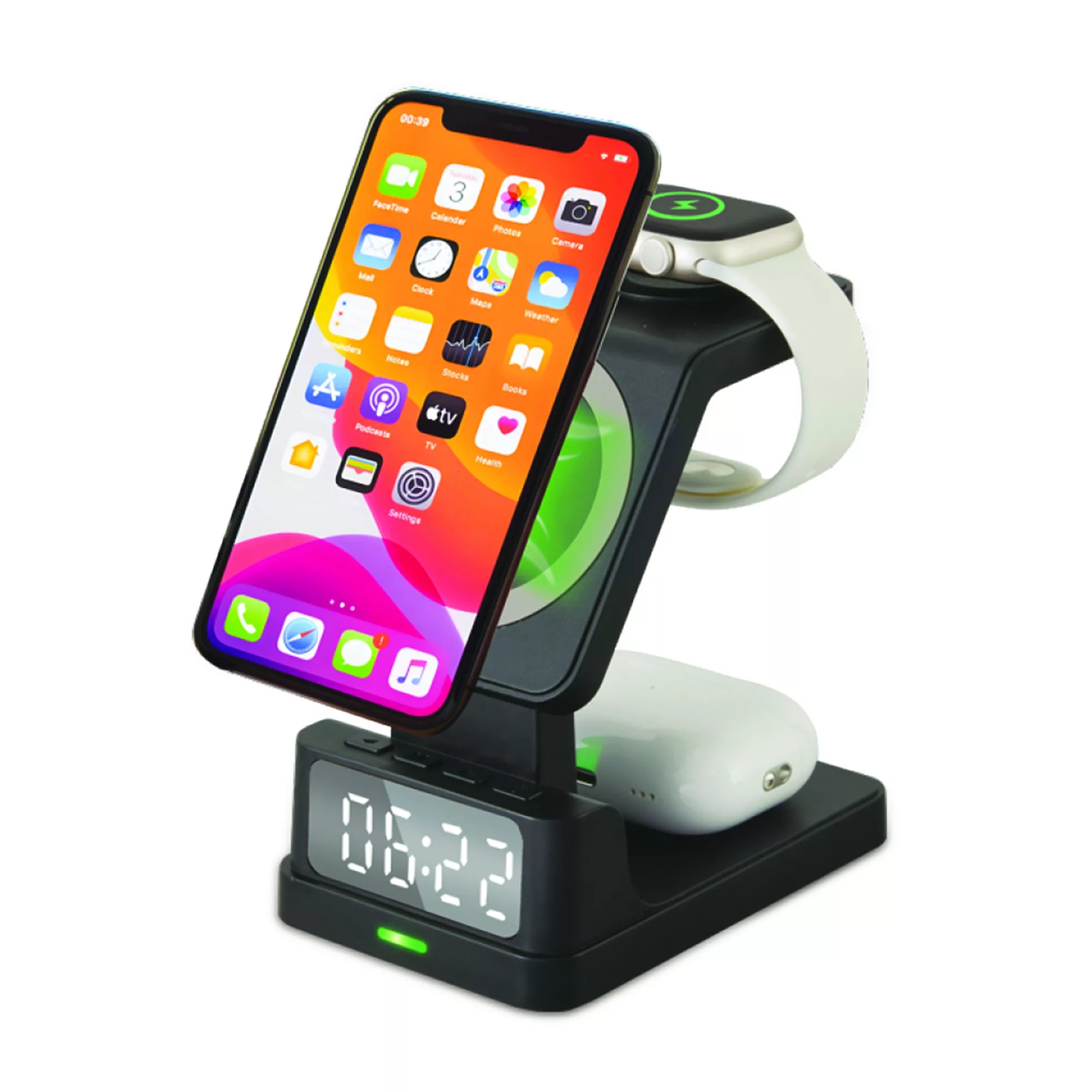ChargeWorx Wireless Charging Clock & Phone Stand | Kohl's
