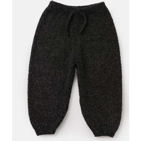 7AM Enfant | Baby Fuzzy Boxy Lounge Pants, (Black Melange, Size 3-4Y) | Maisonette | Maisonette