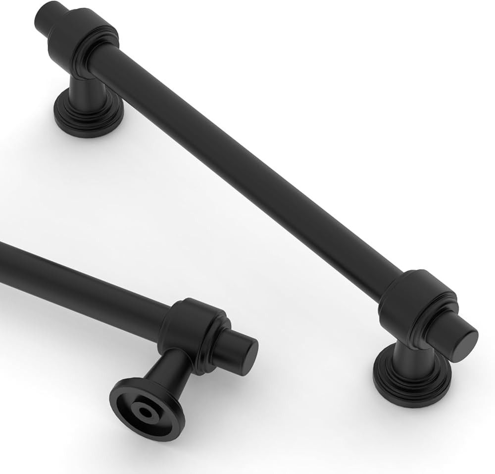 Asidrama 10 Pack 5 Inch(128mm) Matte Black Kitchen Cabinet Handles, Cabinet Pulls Kitchen Cabinet... | Amazon (US)