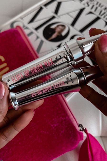 Benefit Fluff Up Brow Wax (for easy everyday brows - lifts and defines) and 24HR Brow Setter (for dramatic laminated brows)

#LTKunder50 #LTKFind #LTKbeauty
