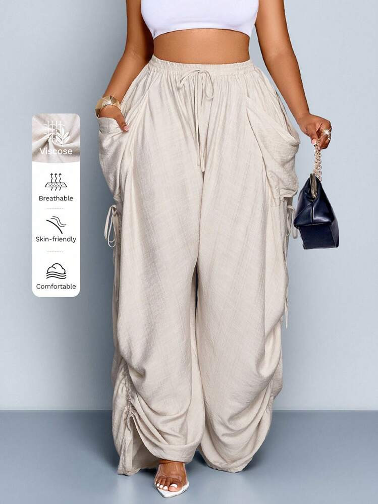 Solersun wide leg pants  | SHEIN