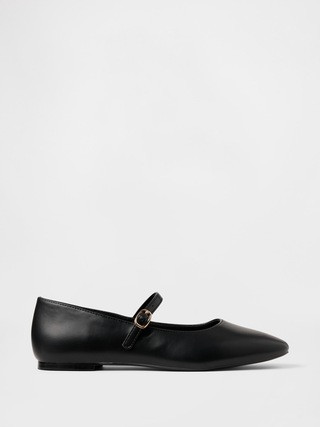 Vegan Leather Mary Jane Flats | Gap (CA)