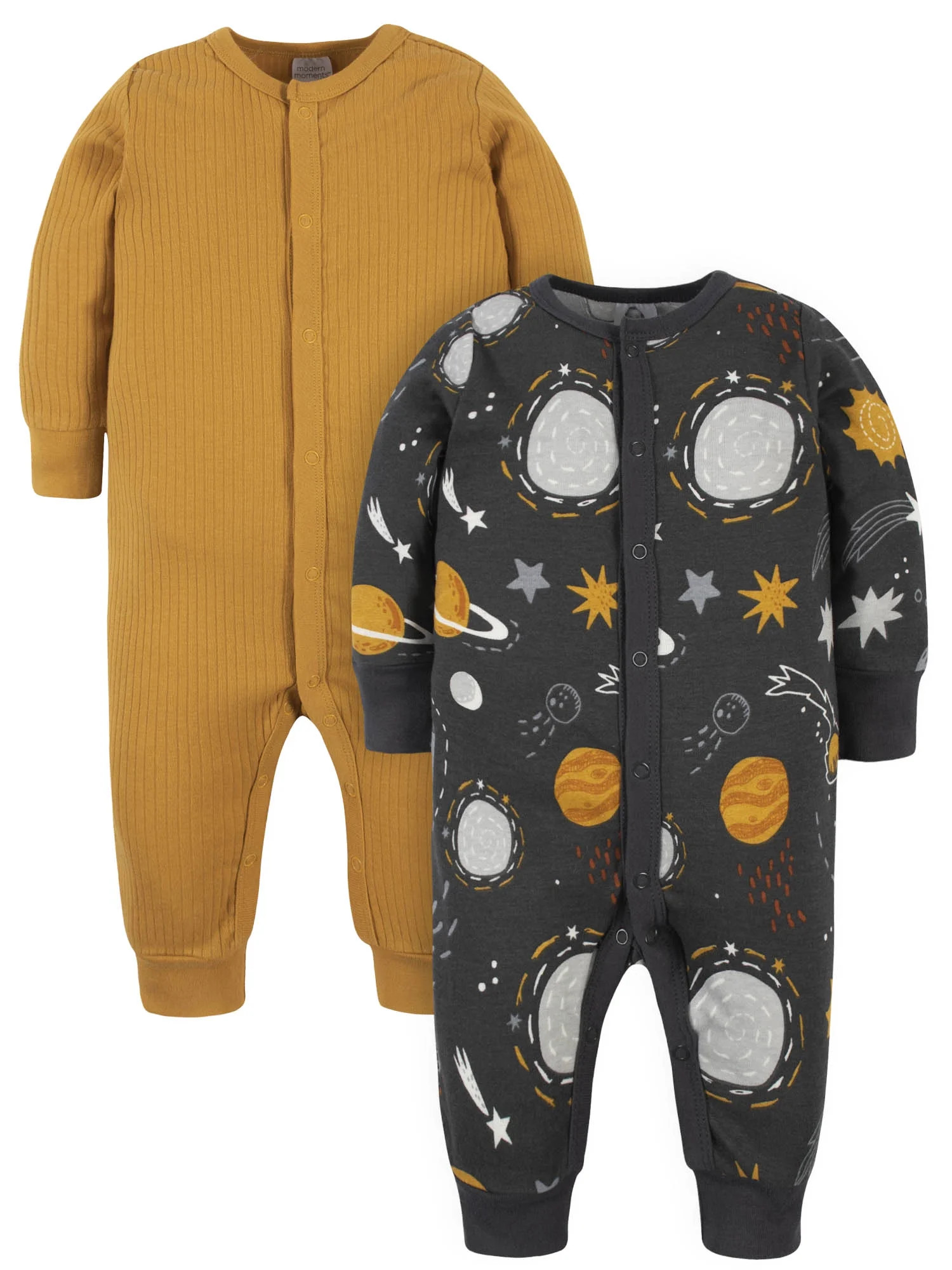 Modern Moments by Gerber Baby Boy Coveralls, 2 Pack, Newborn-12 Months | Walmart (US)