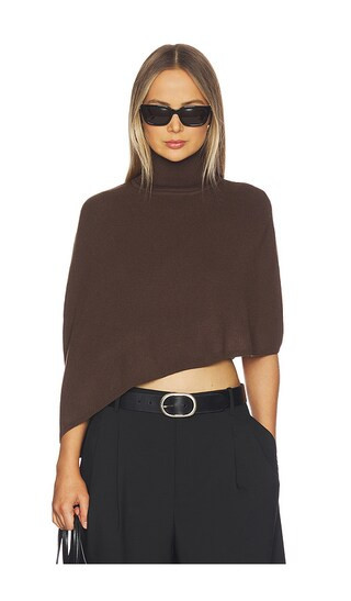 ALL THE WAYS Sophie Poncho in Chocolate. - size S | Revolve Clothing (Global)