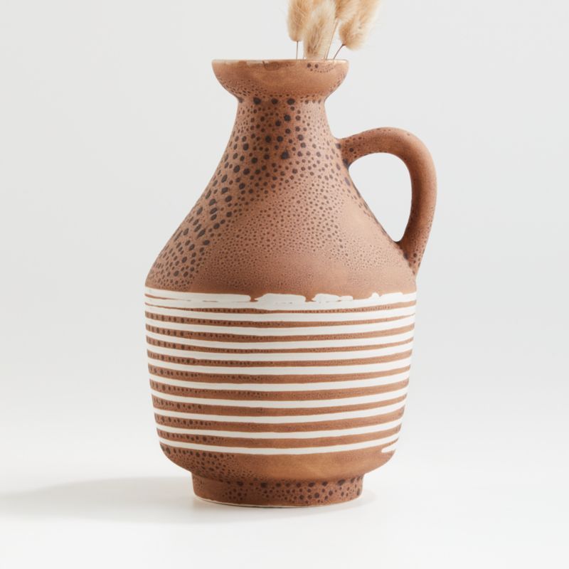 San Luis Terracotta Vase + Reviews | Crate and Barrel | Crate & Barrel