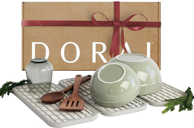 Dorai Home Dish Pad – Quick-Dry Diatomite Stone Drying Mat for Kitchen Counter, 19.9" x 15.2" x... | Amazon (US)