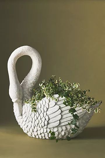 Matilda Goad & Co. Swan Planter | Anthropologie (US)