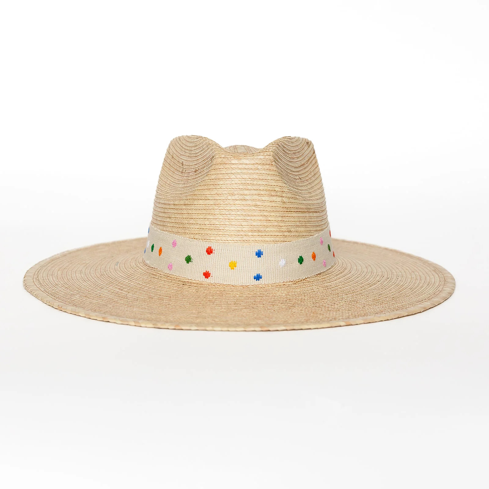 Vanilla Swiss Dot Hat | Gray and Fay